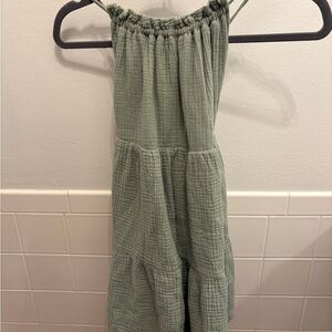 SHEIN Kids Sage Green Casual Dress